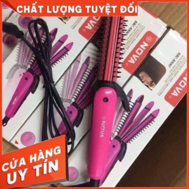 LƯỢC ĐIỆN NOVA 3 IN 1 ( LÀ TÓC - DẬP XÙ - LÀM XOĂN )