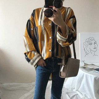 (ORDER) Áo sơ mi retro kẻ sọc
