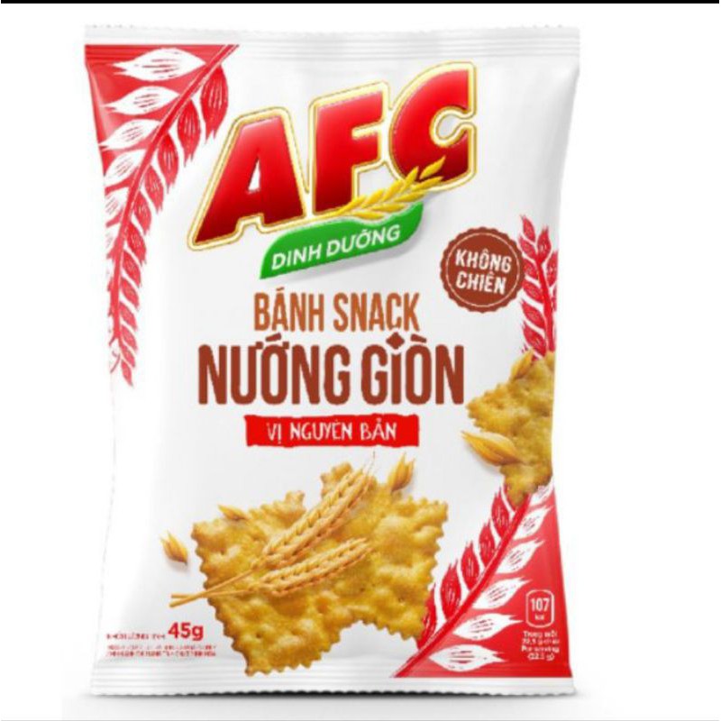 [MỚI] Bánh Snack AFC nướng giòn túi 45g. Bánh dinh dưỡng AFC.