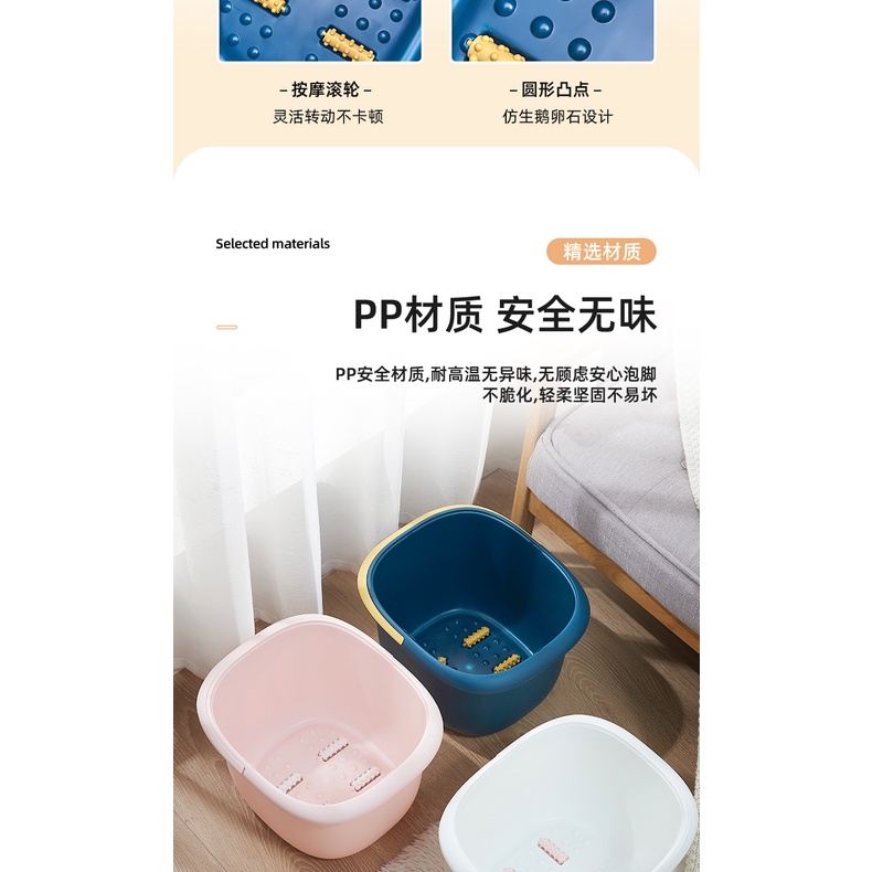 Chậu ngâm chân bằng nhựa dày dặn cách nhiệt chăm sóc sức khỏe
