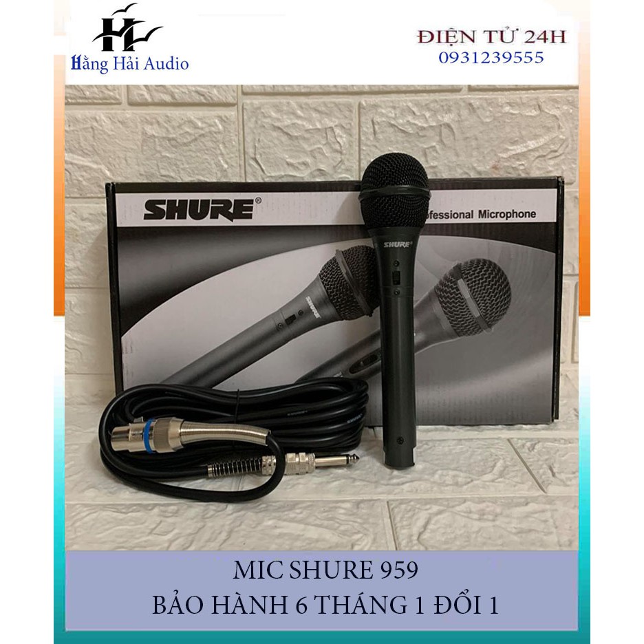 MICRO KARAOKE SHURE 959 DÂY DÀI 5M