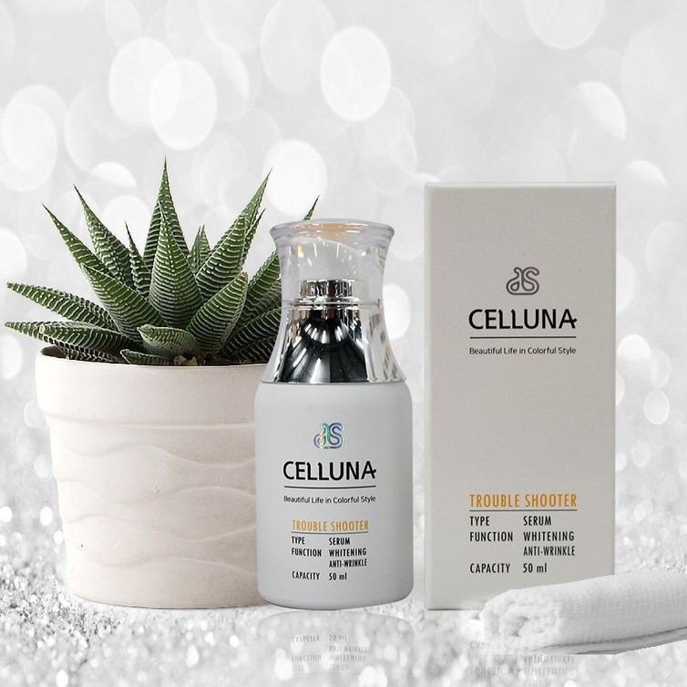 CELLUNA TROUBLE SHOOTER SERUM- HUYẾT THANH PHỤC HỒI, THẢI ĐỘC TỐ GIẢM MỤN, KHẮC PHỤC SẸO RỖ