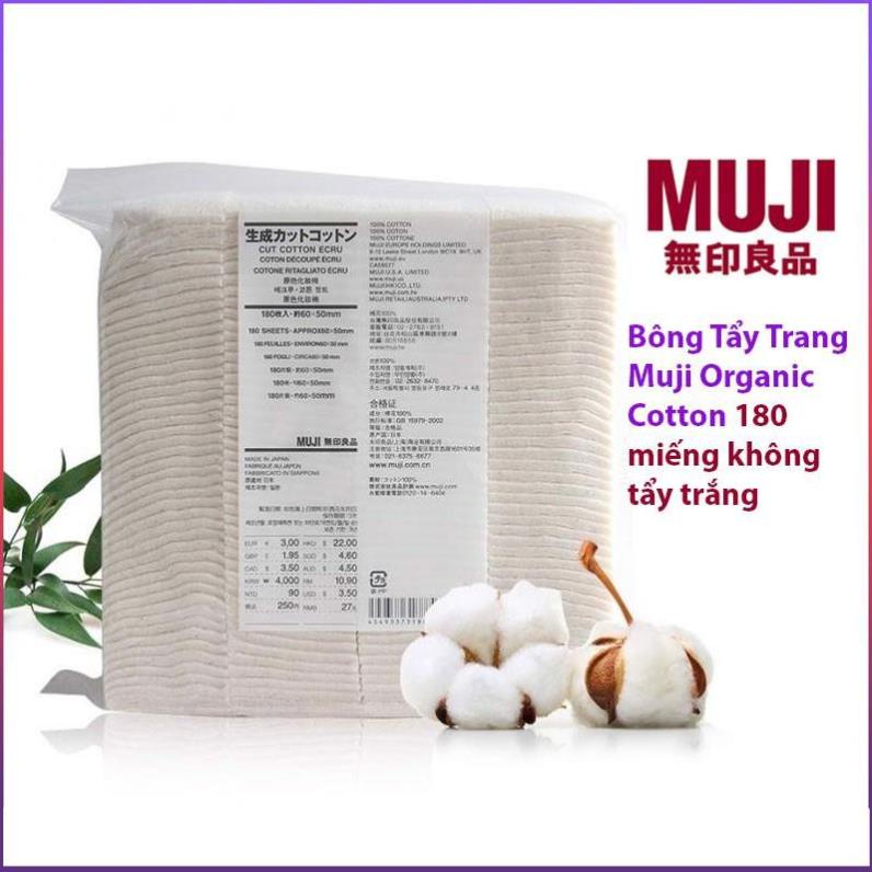 Bông Tẩy Trang Muji Hàng Nhật Nội Địa | Bông Tẩy Trang Organic Muji Nhật Bản