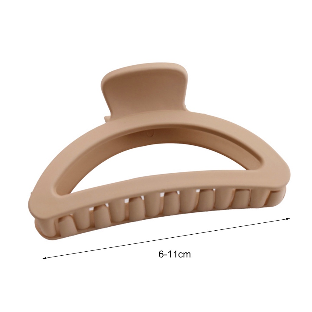 Kẹp Tóc Màu Trà Sữa Cỡ Lớn Tiện Dụng Cho Nữ