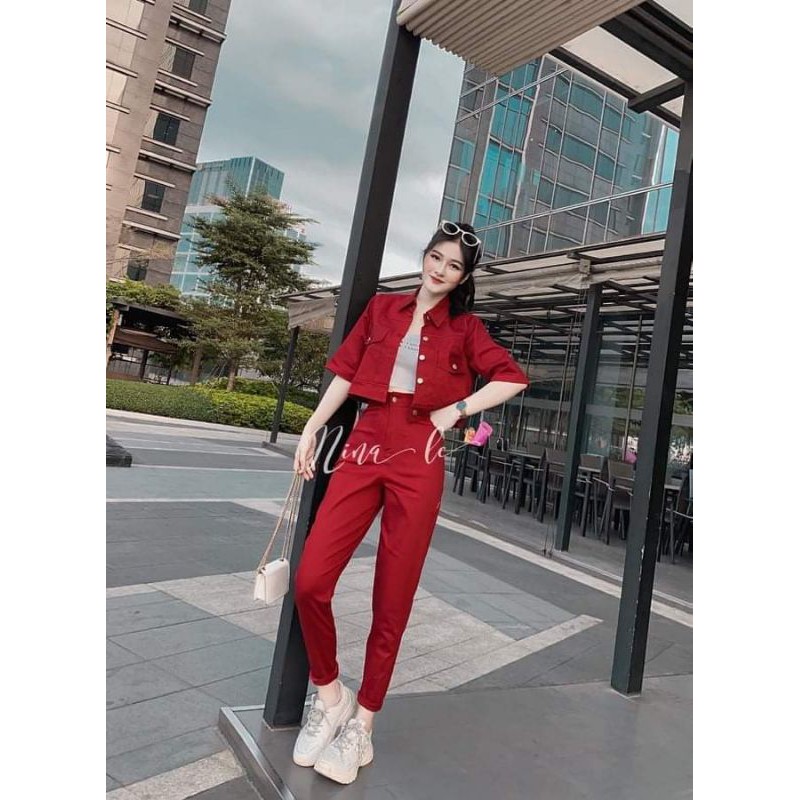 Set kaki thể thao ( 3 món)