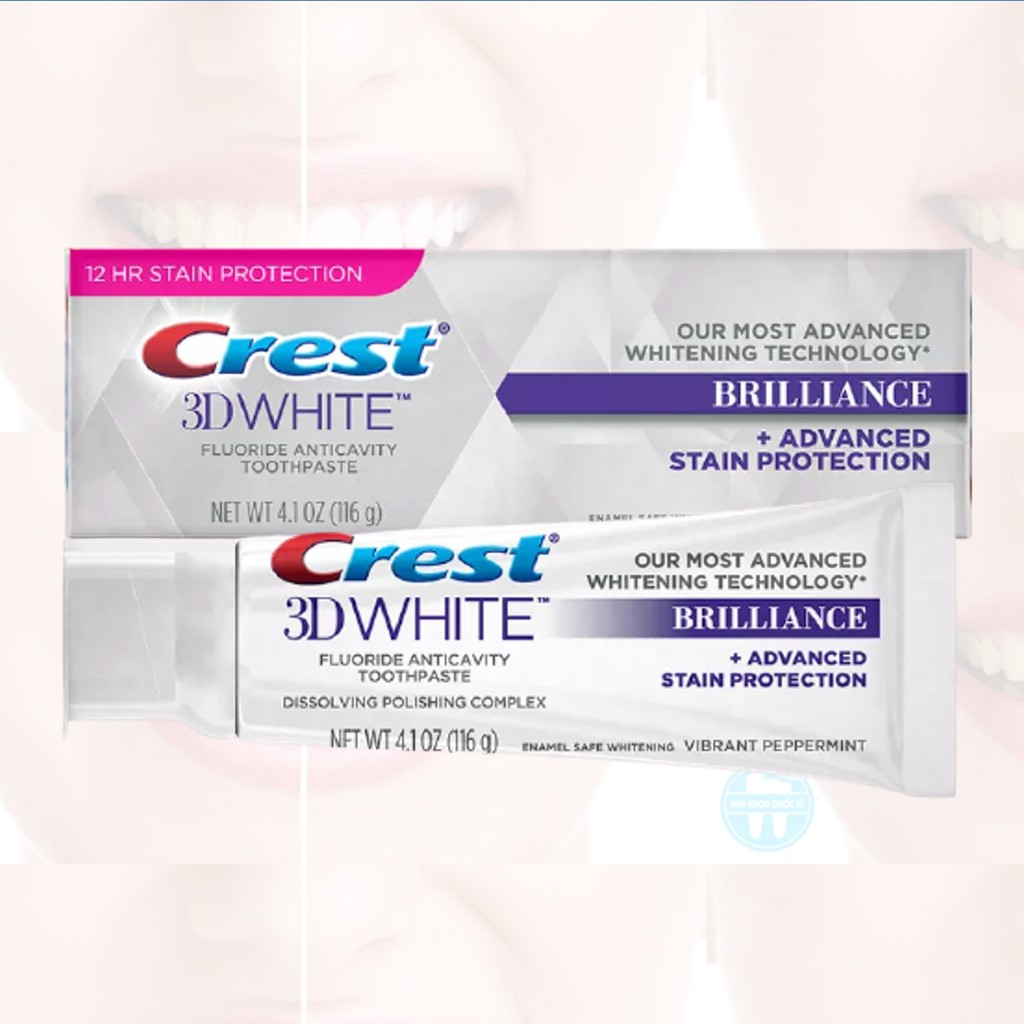 Kem đánh răng làm trắng Crest 3D White Brilliance116g