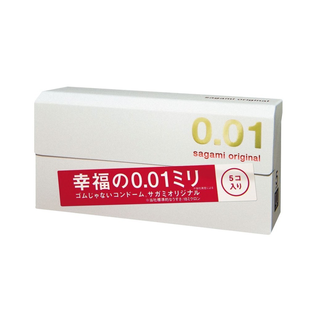 1 chiếc Bao cao su Sagami Original 0.01 mỏng nhất thế giới 0.01 mm - nhập khẩu Nhật Bản