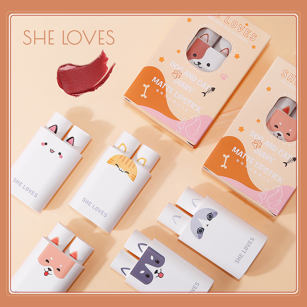 [Hàng mới về] Son Môi 2 Trong 1 Với Màu Sắc Ấn Tượng Thương Hiệu Sheloves | BigBuy360 - bigbuy360.vn