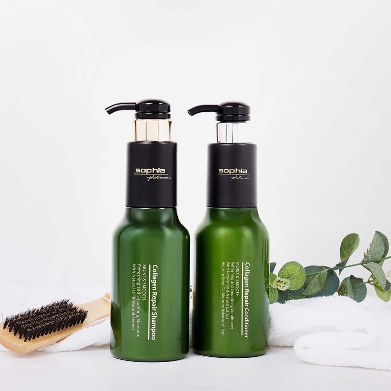 Dầu gội - Dầu xả Collagen Sophia Hàn Quốc 500ml phục hồi tóc hư tổn