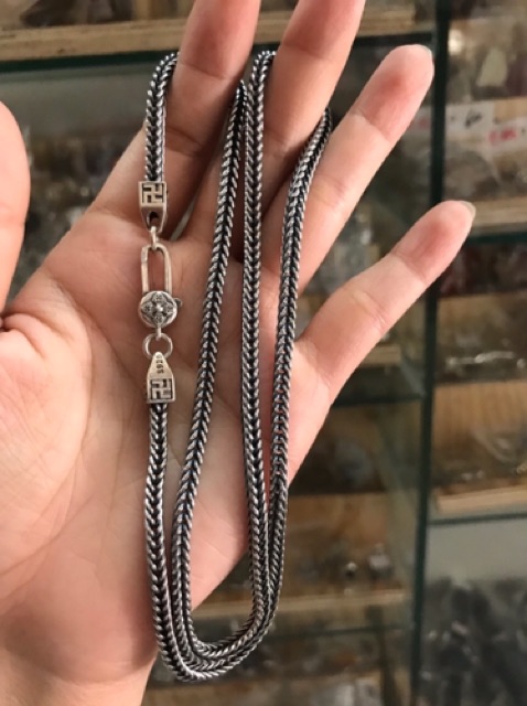 Dây Chuyền bạc thái chữ vạn - VC120