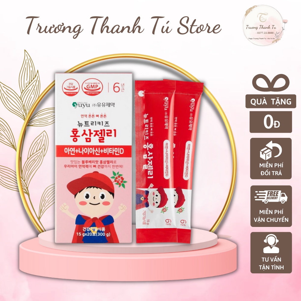 Thạch hồng sâm nội địa Hàn Quốc YuYu Baby cho bé từ 8 tháng tuổi