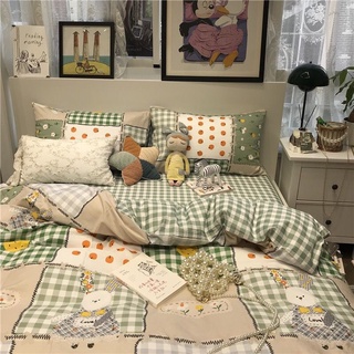 Bộ chăn ga & gối,cotton living nhập khẩu cao cấp,chăn chần bông siêu mịn,sét chăn ga cotton lụa 5 món mịn, mát