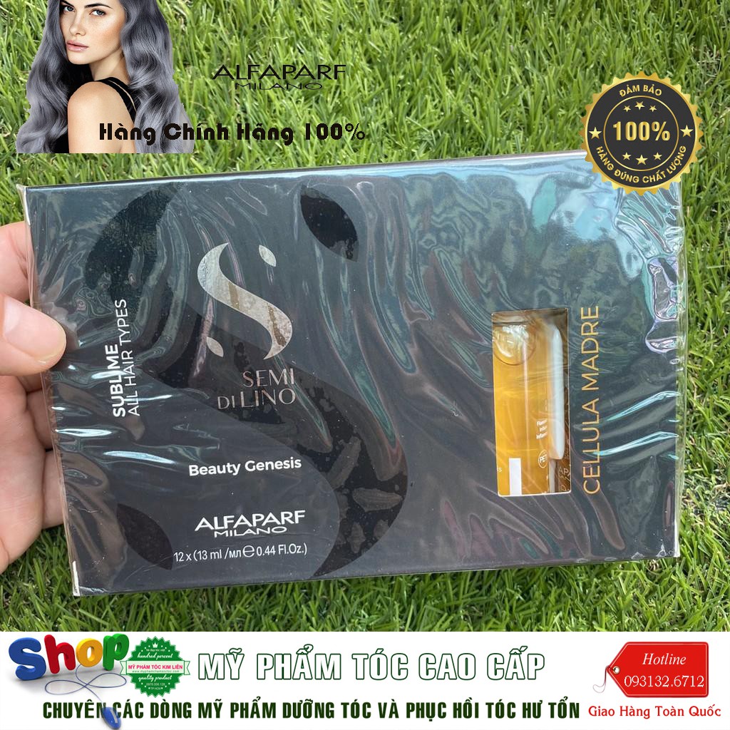 [Alfaparf-chính hãng]Huyết thanh tái tạo tế bào gốc cho tóc Alfaparf Milano SDL CELLULA MADRE Beauty Genesis 12x13ml