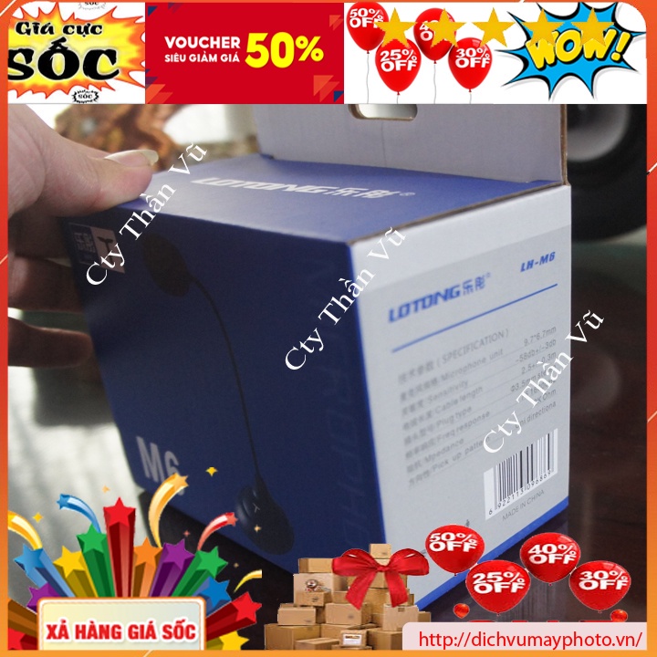Mic M6 thu âm dùng cho máy tính để bàn PC dùng rõ nét chuẩn bền bảo hành INECO