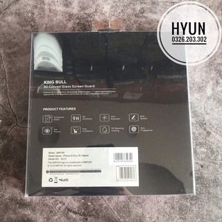Cường Lực MiPow Kingbull 3D Glass Screen Protector for IPhone