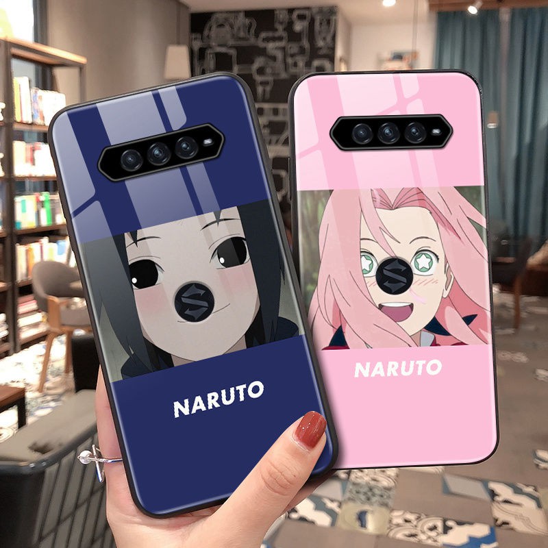 Ốp Lưng Mặt Kính Cường Lực In Hình Anime Naruto Cho Black Shark 4 | BigBuy360 - bigbuy360.vn