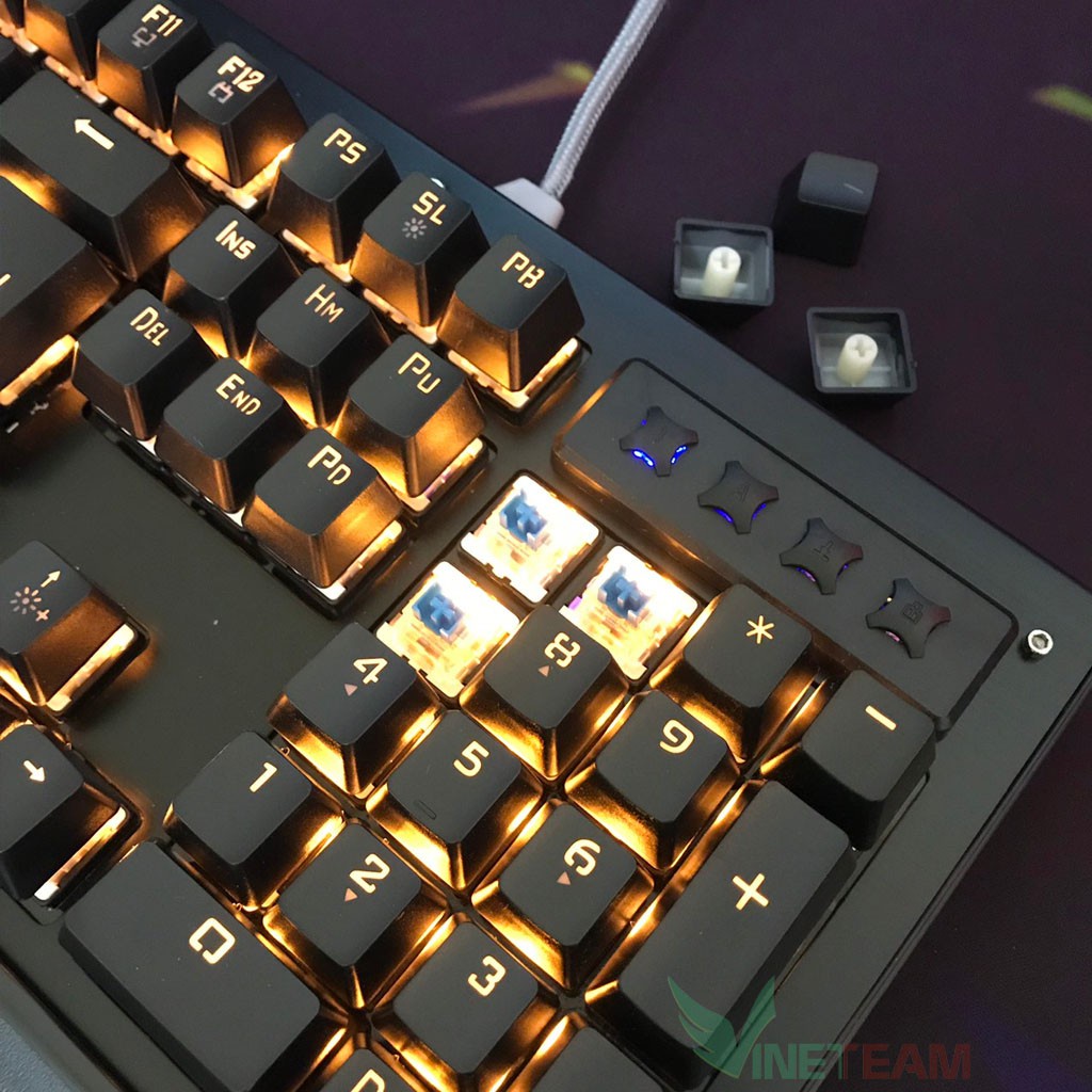 Bàn Phím Cơ Game Thủ K28 87 phím + Tặng đế kê tay nhựa