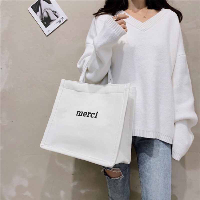 Túi Merci Màu Size Lớn Sang Trọng Thanh Lịch