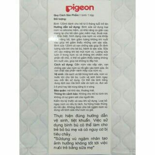 Bình sữa PIGEON 120ml/240ml cho bé