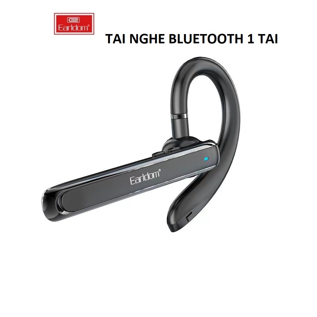 Tai nghe bluetooth 1 tai chính hãng Earldom ET - BH65 - thiết kế ôm tai cố định - chất âm rõ ràng