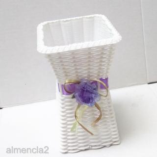 [Almencla2] Giỏ hoa mây 3 màu lụa