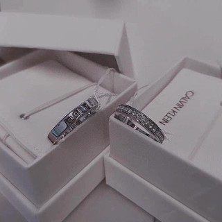 [Sẵn]Nhẫn CK full box-bạc và vàng