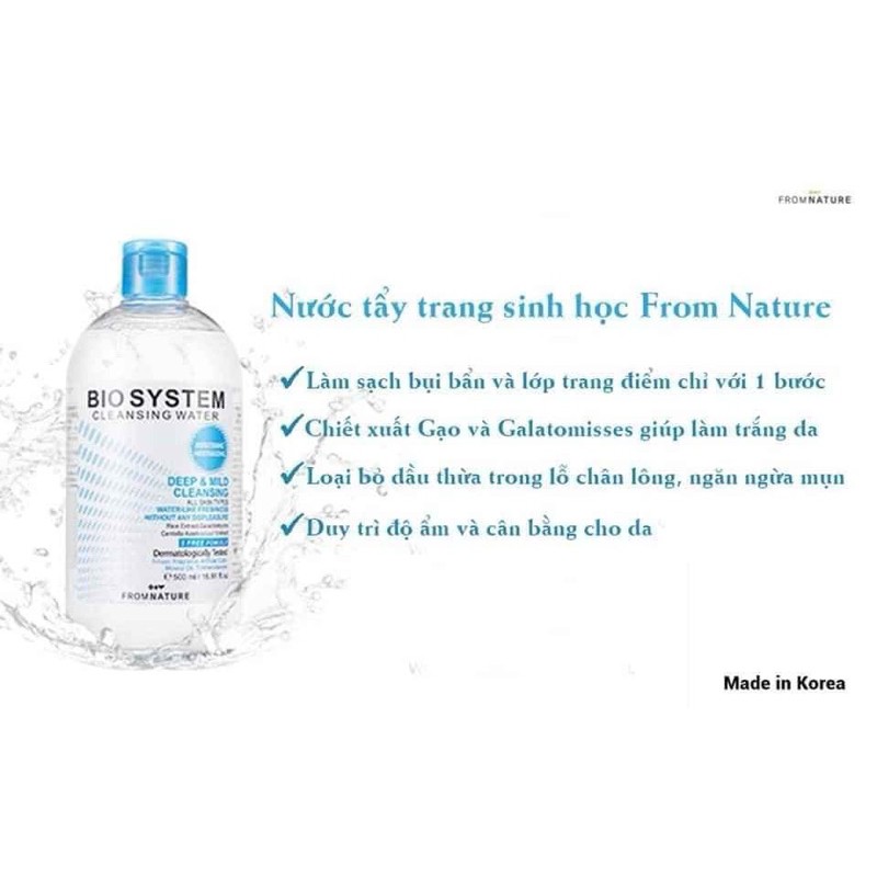Nước tẩy trang BIOsystem