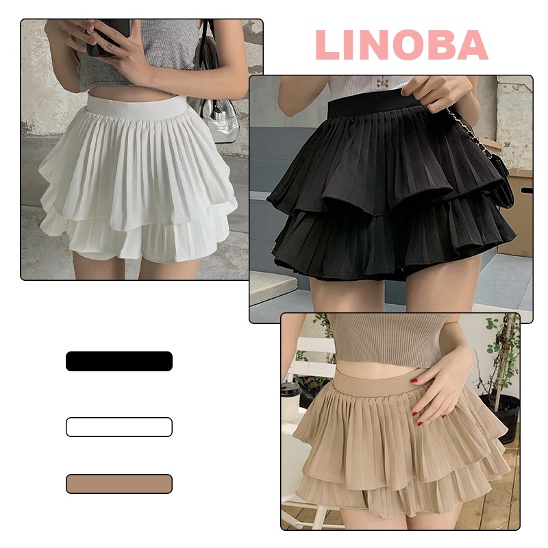 Chân váy xếp ly 2 tầng ngắn tennis bigsize dáng xòe có lót trong LINOBA CV02 | BigBuy360 - bigbuy360.vn