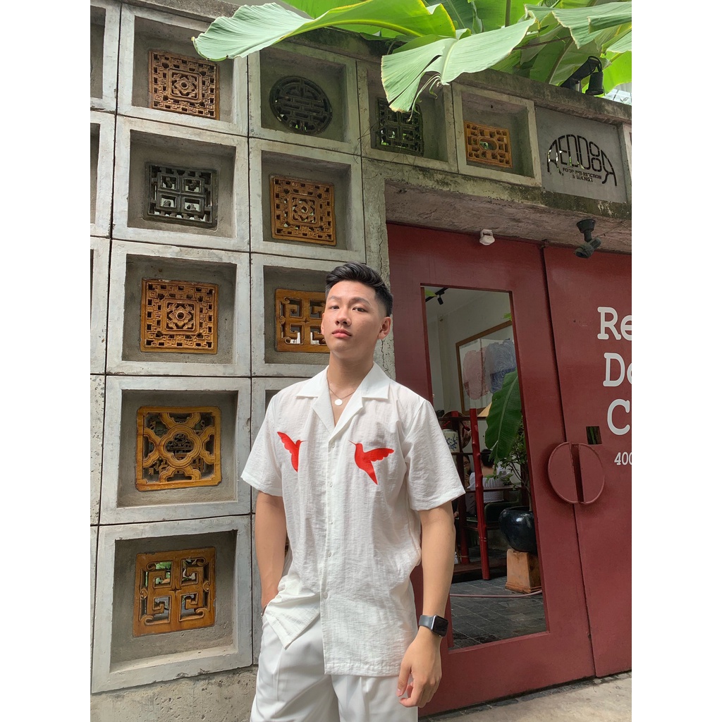 ÁO SƠ MI TAY NGẮN SPRING BIRDS MÙA TẾT