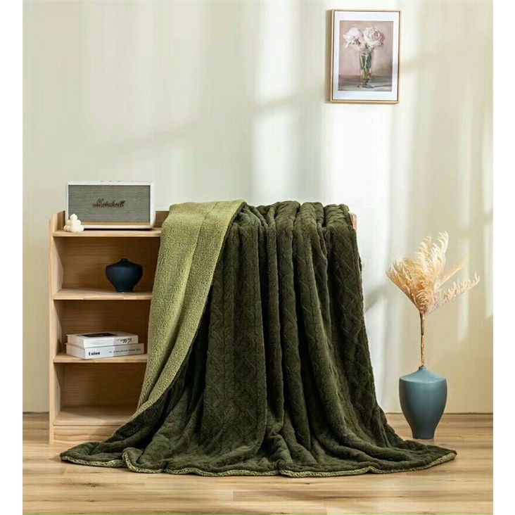 Chăn cừu thừng mềm mịn ấm áp kt 2mx2m3,mền cừu thừng mềm mịn