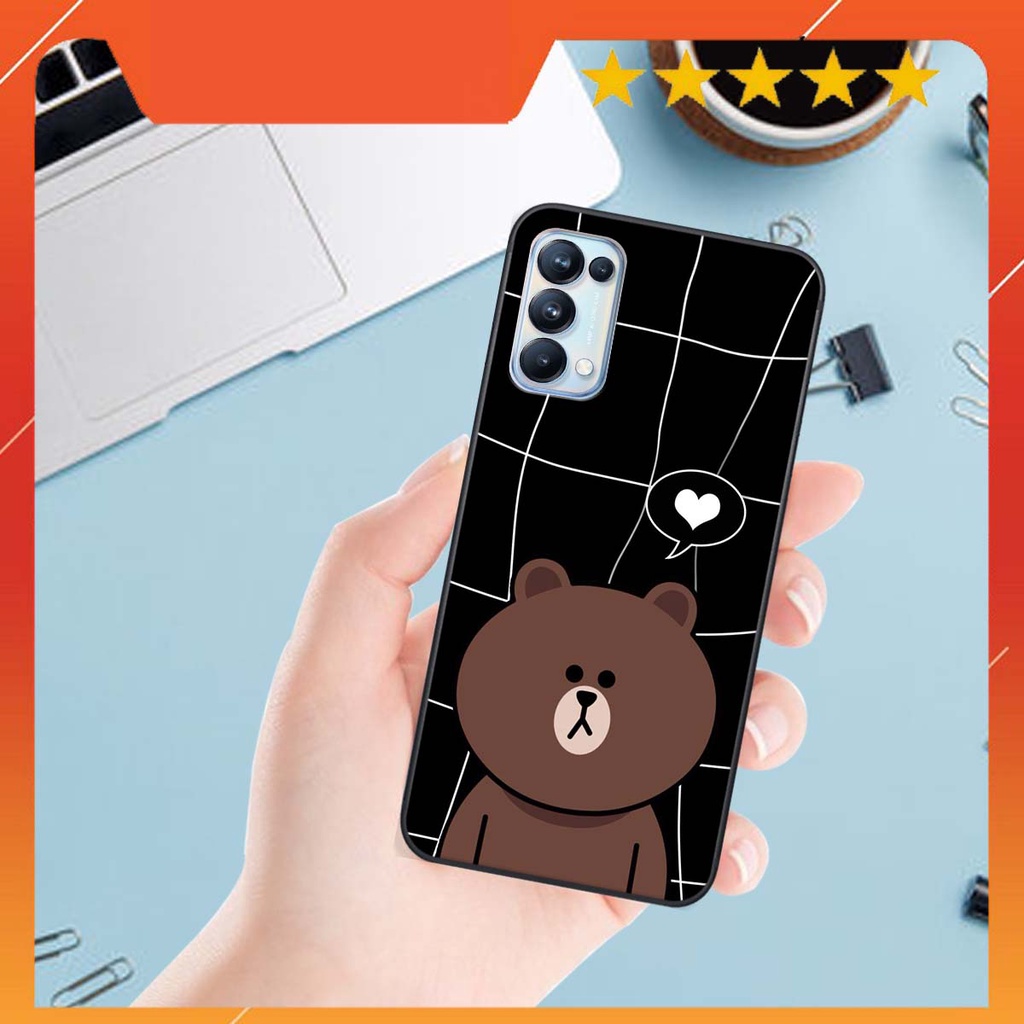 Ốp lưng Oppo RENO 5 in hình khủng long , gấu nâu xinh xắn, siêu cute  mà còn vô cùng RẺ -ĐẸP