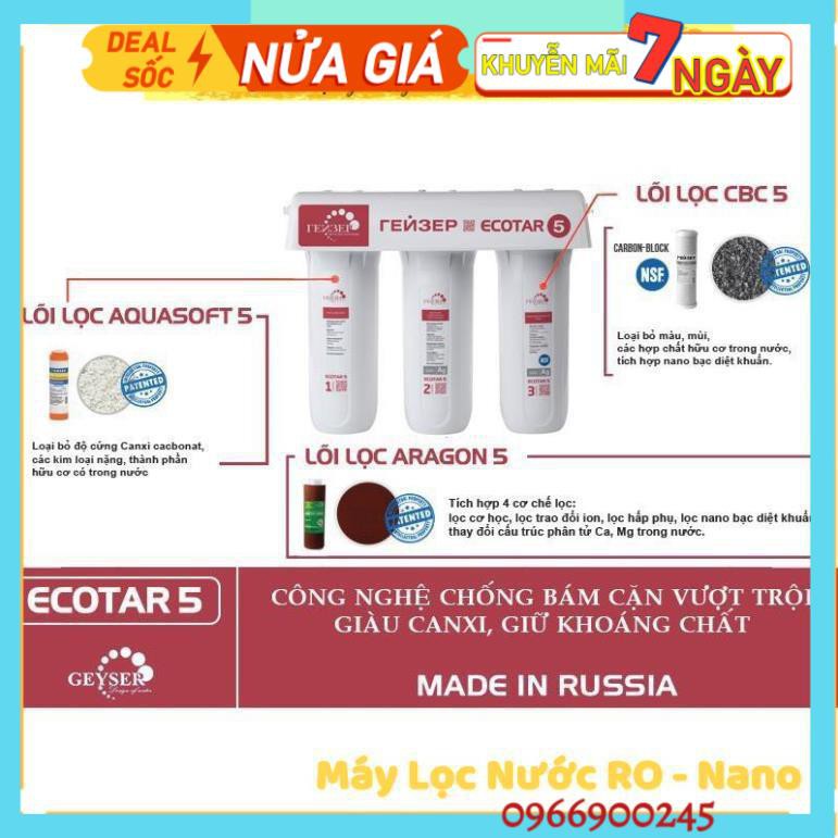 Chính Hãng Máy Lọc Nước Nano Geyser Ecotar 5