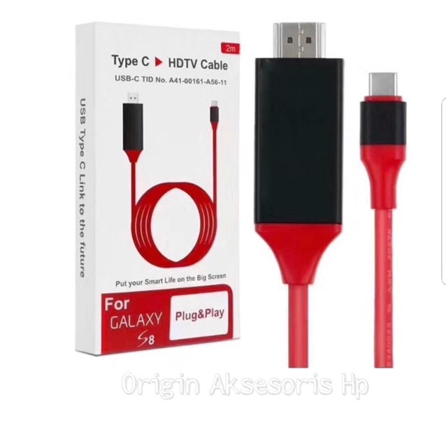 Cáp HDMI chuyển đổi Type C sang Tivi chuẩn HD-4K dài 2m