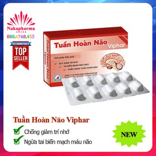 ✅ [CHÍNH HÃNG] Tuần Hoàn Não Viphar New – Giúp hoạt huyết, ngừa tai biến mạch máu não, giảm trí nhớ