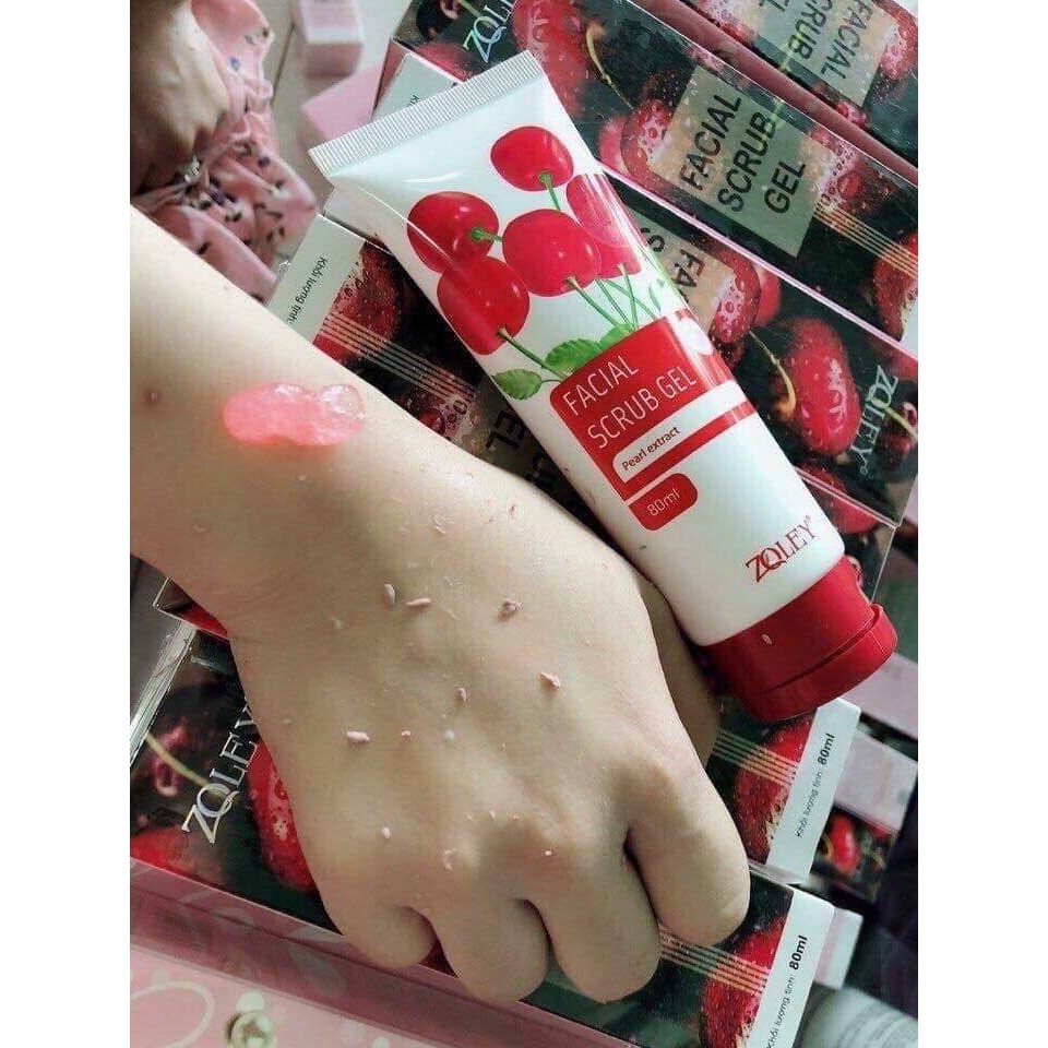 GEL TẨY TẾ BÀO CHẾT MẶT CHERRY FACIAL SCRUB GEL 80ML CHÍNH HÃNG - 3635