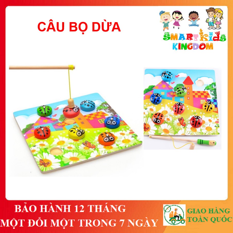 Câu Bọ Dừa Nam Châm - Đồ Chơi Câu Cá Gỗ