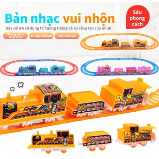 Bộ đồ chơi đường ray xe lửa điện tự làm cho bé