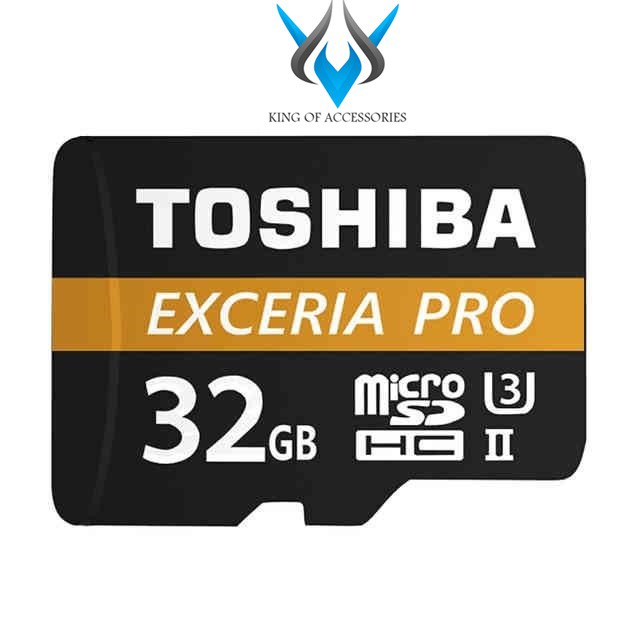 Thẻ nhớ MicroSDHC Toshiba Exceria Pro M501 32GB UHS-II U3 4K R270MB/s W150MB/s (Đen)