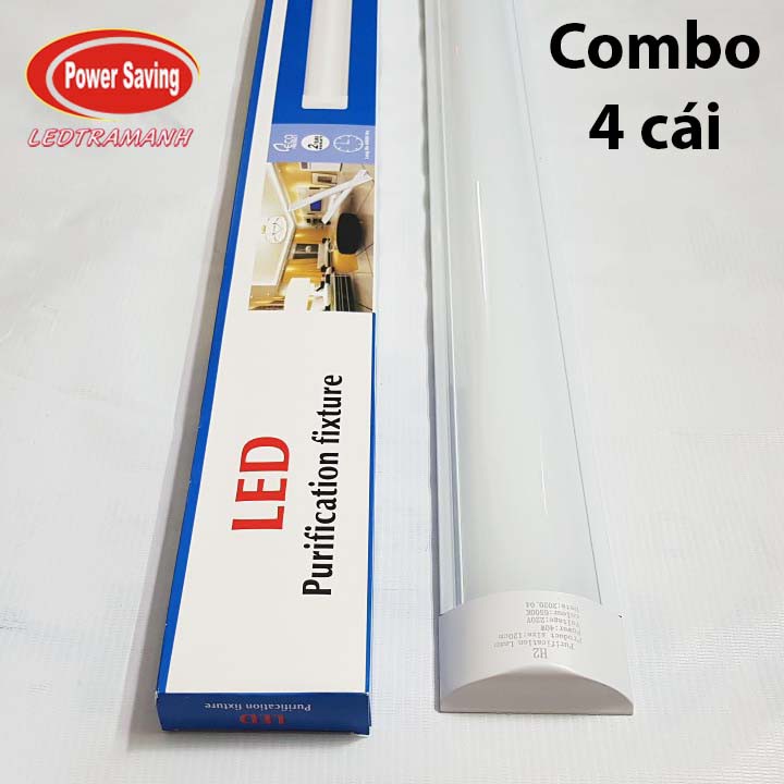 combo 4 cái đèn led tuýp bán nguyệt H2 1m2 40w giá tốt