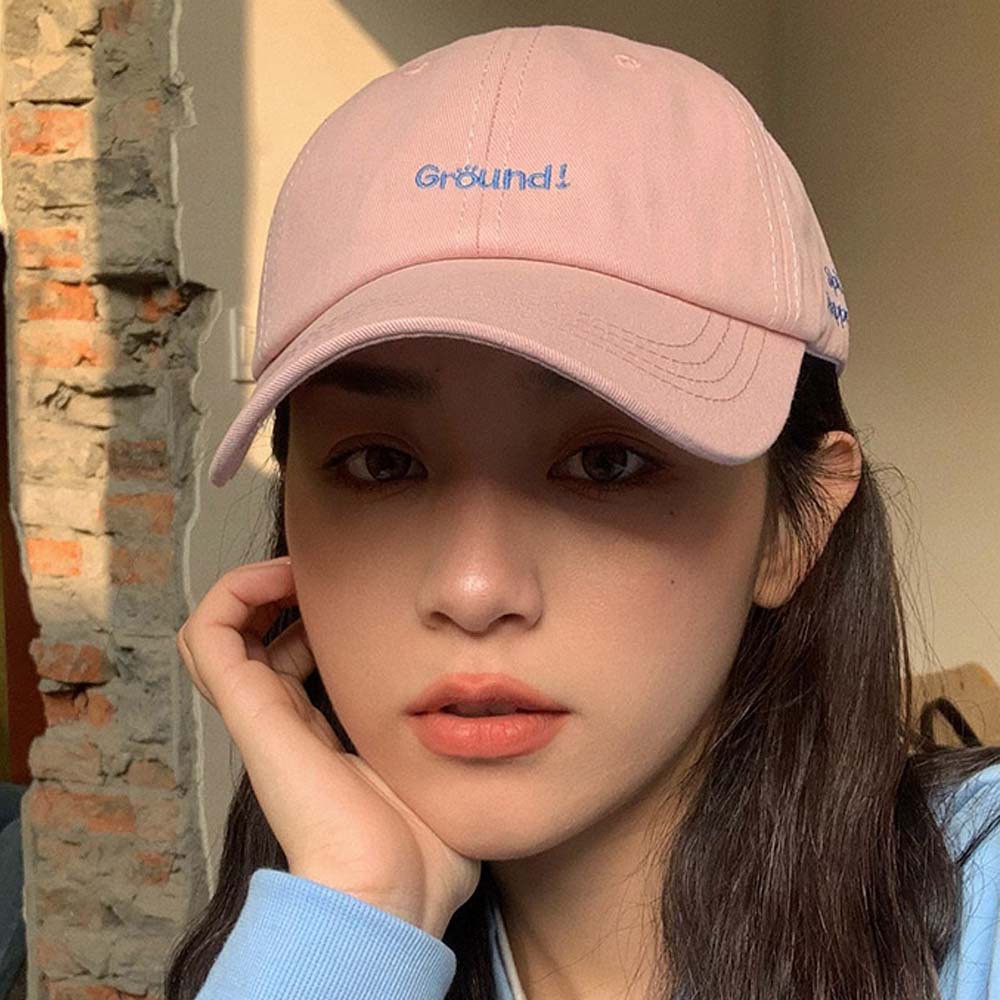 Mũ Lưỡi Trai Thêu Chữ Đơn Giản Phong Cách Hip Hop Hàn Quốc Thời Trang Cho Nữ