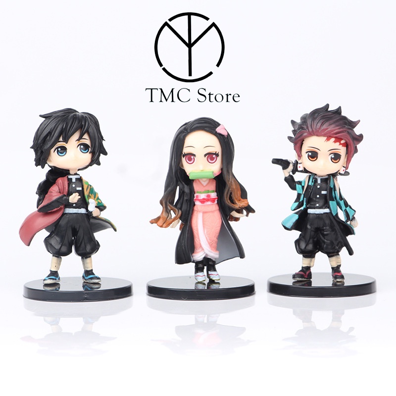 Mô hình kimetsu no yaiba - Tanjiro Nezuko Inosuke Zenitsu Tomioka Giyuu Kimetsu T06 TMC Store