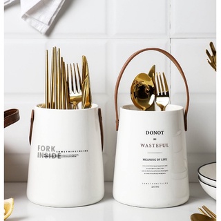  Ống đựng muỗng đũa bằng sứ để bàn lọ cắm hoa GIBA Bình cắm hoa trang trí nhà cửa decor phụ kiện chụp ảnh 