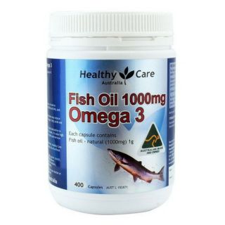 Dầu cá tự nhiên Fish Oil Healthy Care Omega-3 1000mg 400 viên của Úc