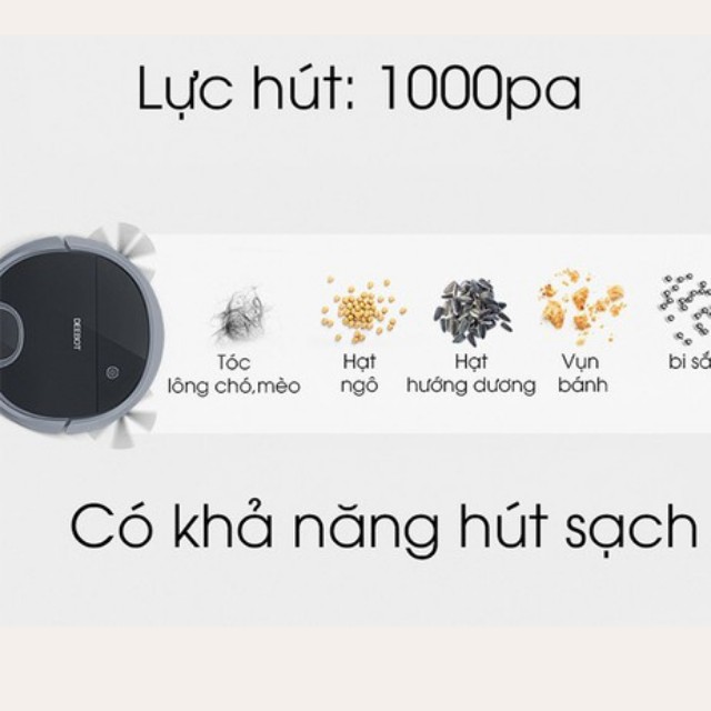 Robot Hút Bụi Lau Nhà Tự Động Ecovacs Deebot DN55 / DN58 / DN520 / Xia0mi Mija 1T Hàng Trưng Bày