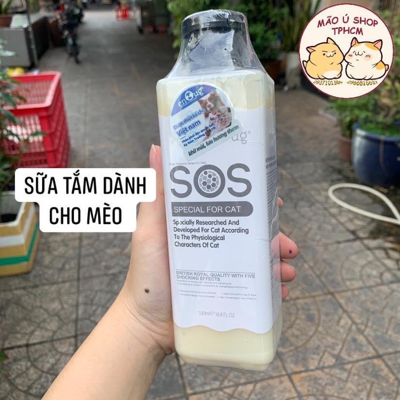 [CHÍNH HÃNG] Sữa Tắm SOS dành cho Chó Và Mèo (530ml)