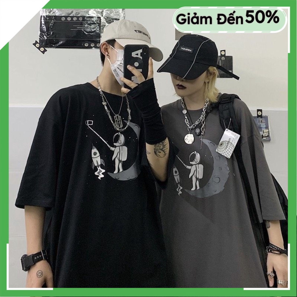 Áo phông nam nữ - Áo thun nam nữ unisex tay lỡ form rộng chất 100% COTTON in hình mèo máy | BigBuy360 - bigbuy360.vn