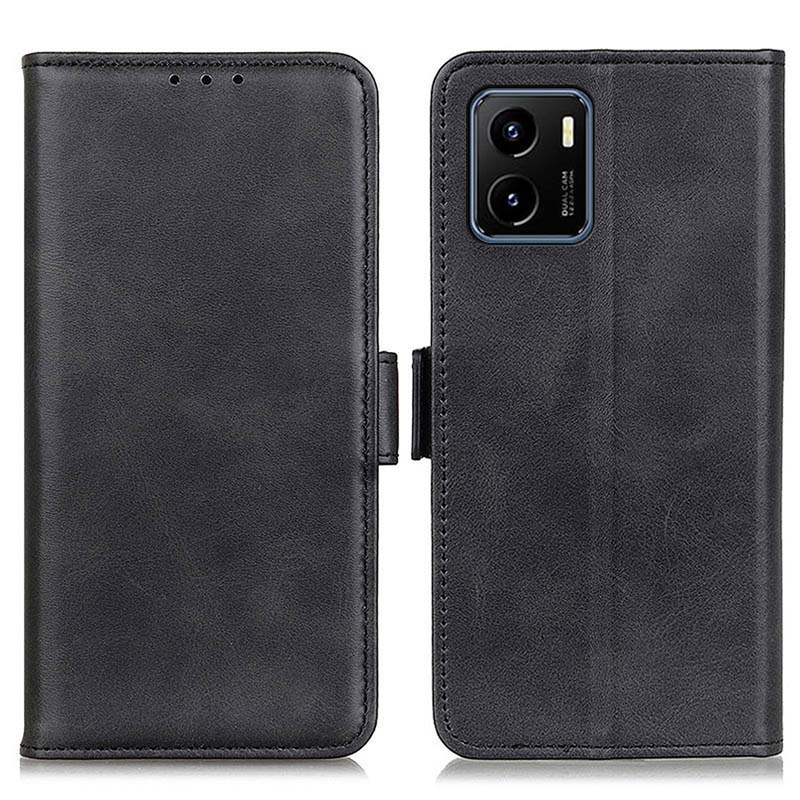 Bao da điện thoại PU kiểu ví lật từ tính cho VIVO Y15S