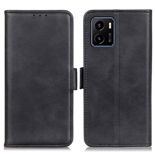 Bao da điện thoại PU kiểu ví lật từ tính cho VIVO Y15S
