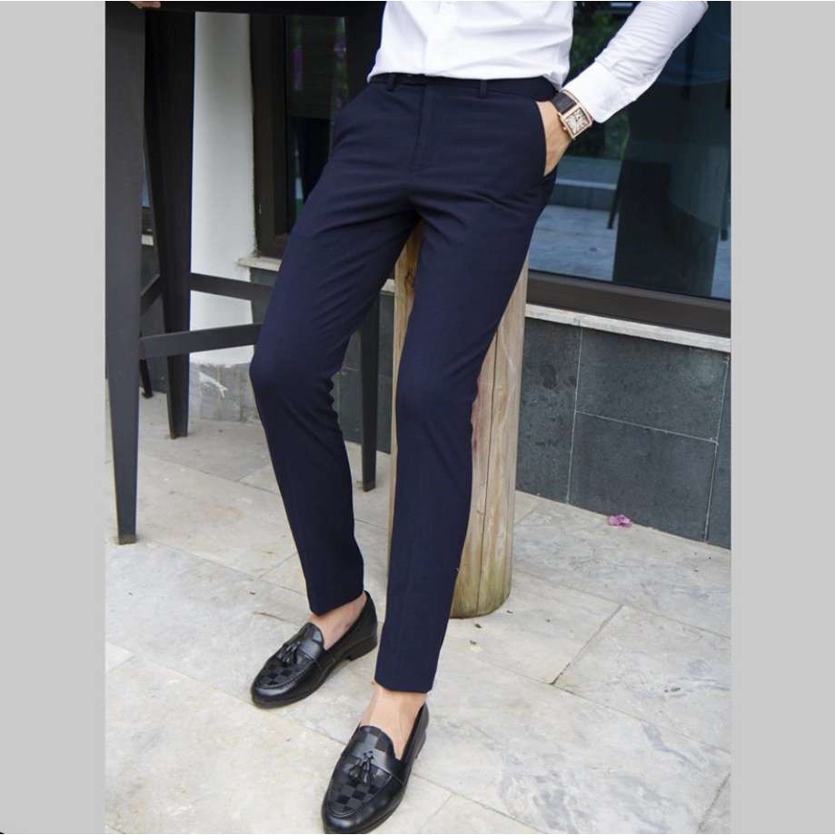 Quần âu nam vải cotton siêu co dãn slim-fit Edana Menswear, chống nhăn, chống xù ,dành người cân nặng 45 -78kg