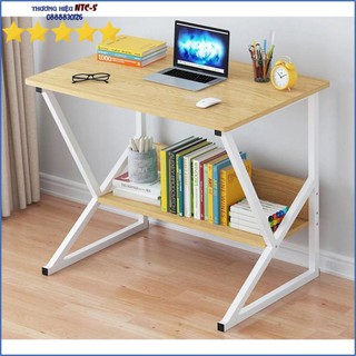 Freeship Bàn làm việc, bàn học chữ K, chữ U có kệ sách mặt gỗ MDF cao cấp (Nội Thất Ngọc Thịnh Đồng Nai)